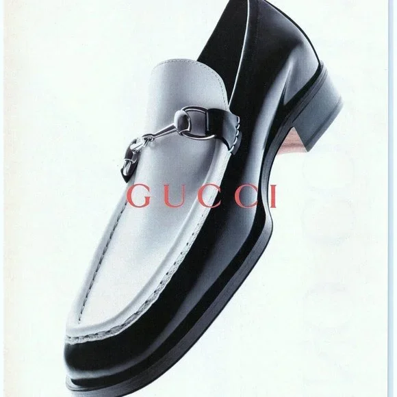 Gucci Horsebit Loafers Vintage 1996 Two-Tone Black & White  display picture 1